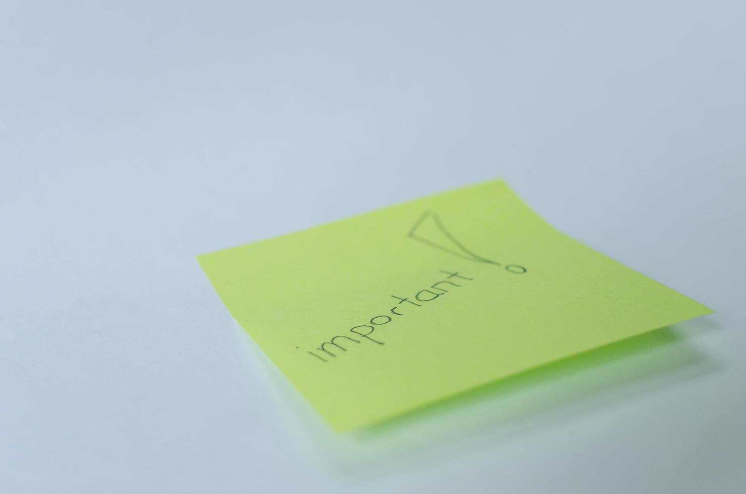 post it note with important white photo