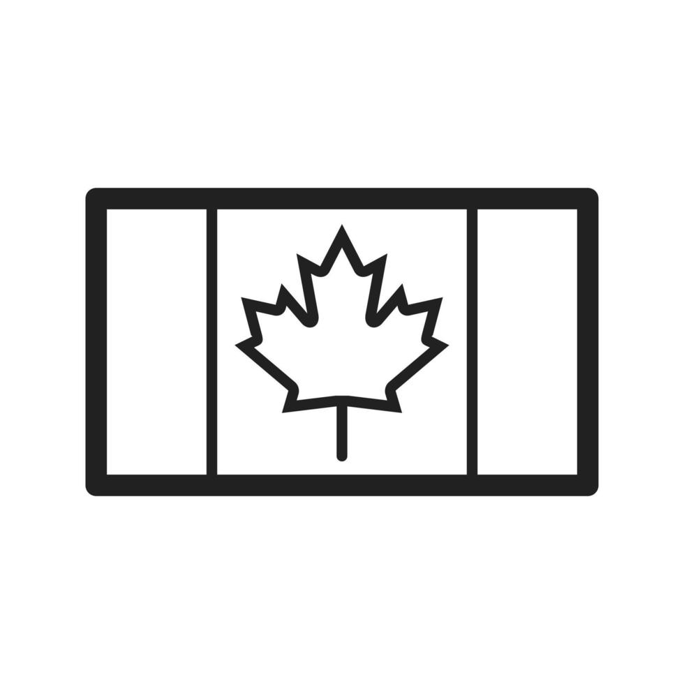 Canada Line Icon vector