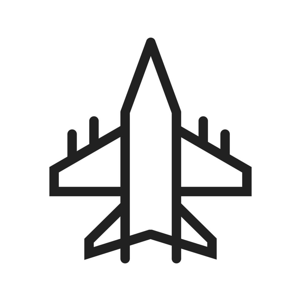 Military Plane Icon vector