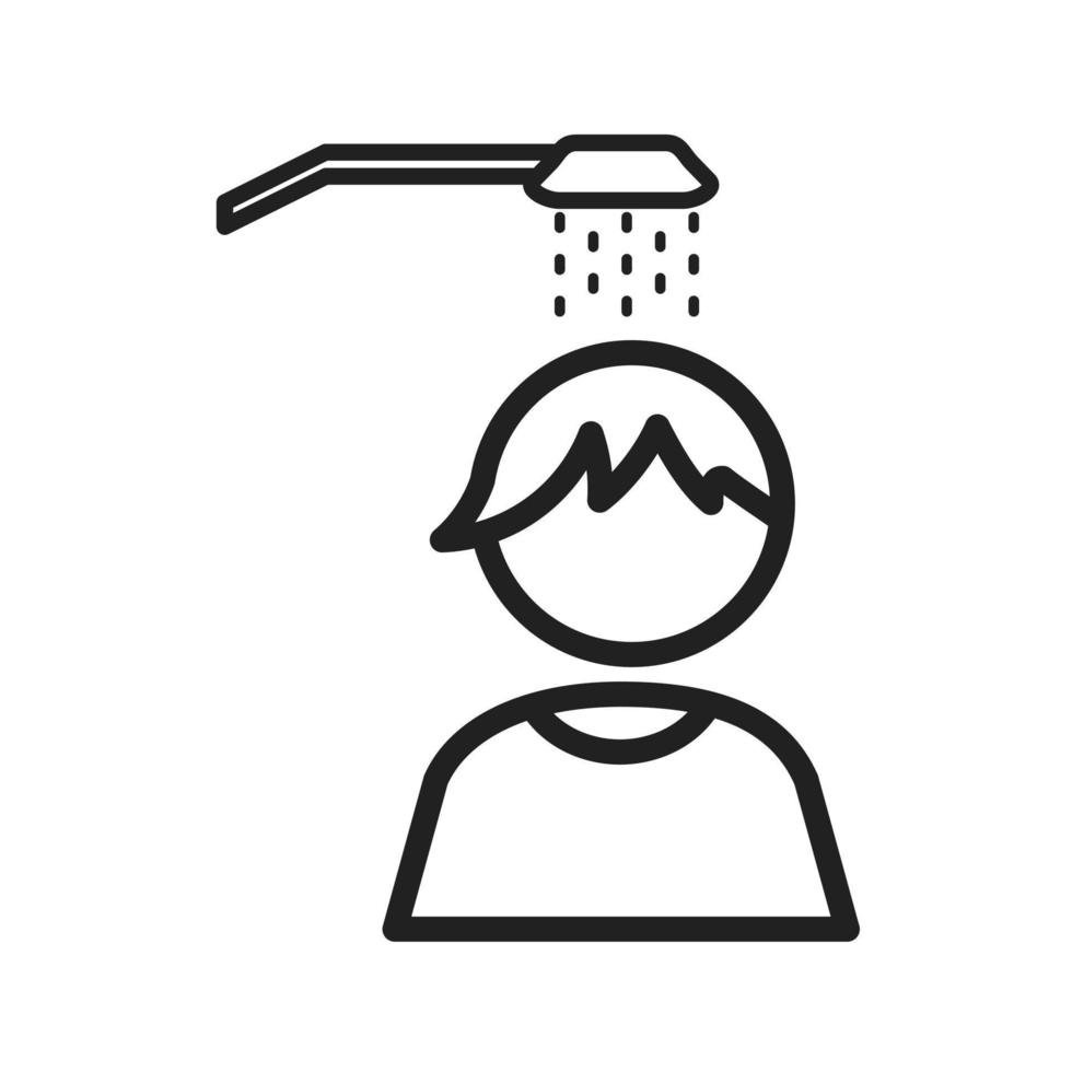 In the Shower Icon vector