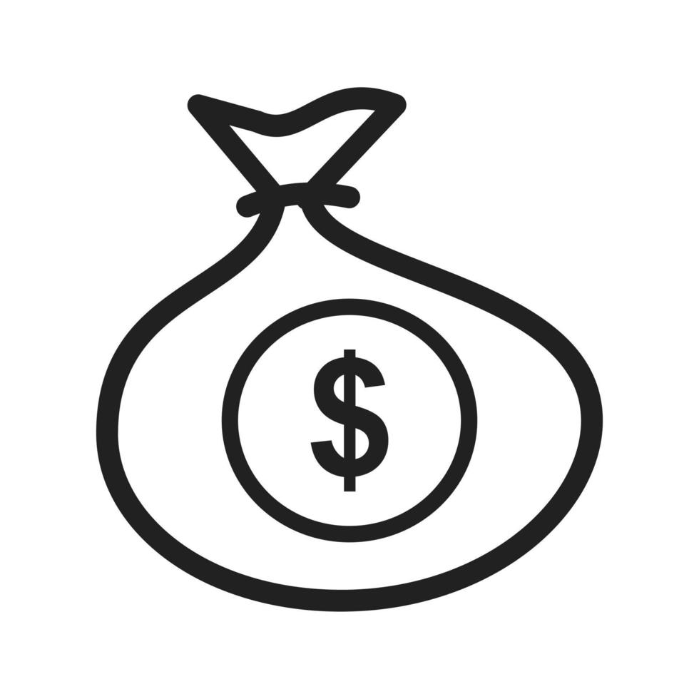 Sack of Money Icon vector