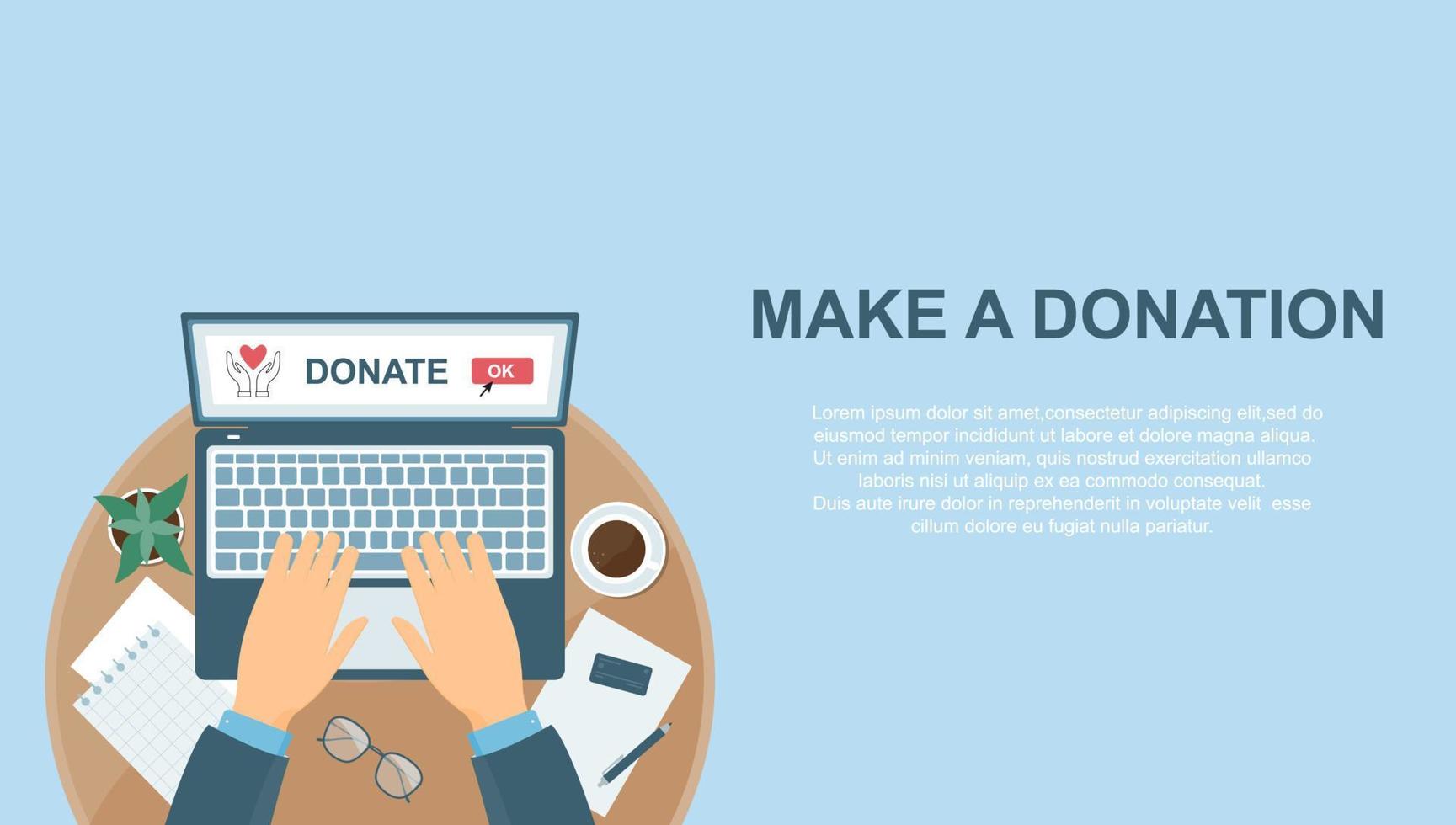 Donations background 1 vector