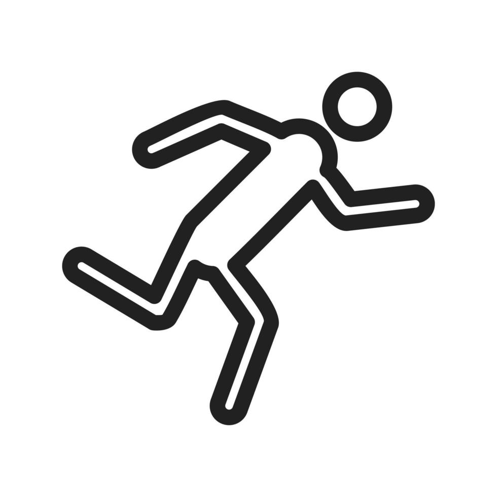 Running Line Icon vector