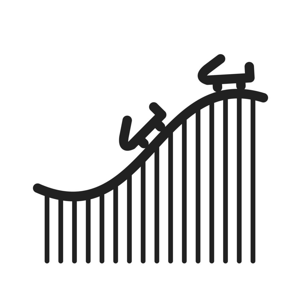 Roller Coaster Icon vector