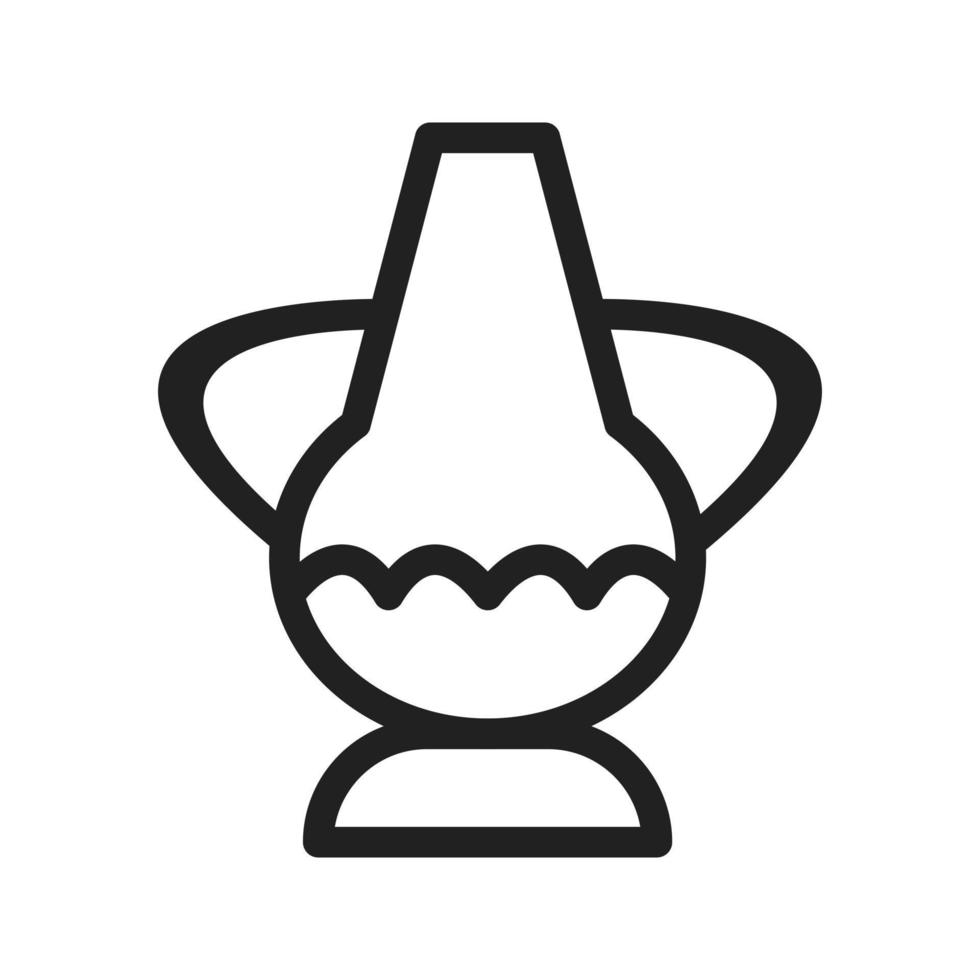 Antique Jar Line Icon vector