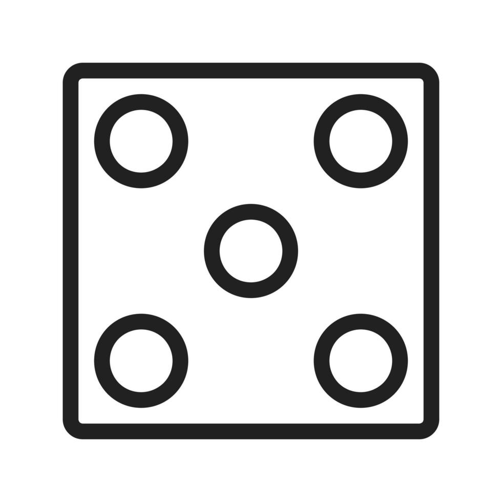 Dice Line Icon vector