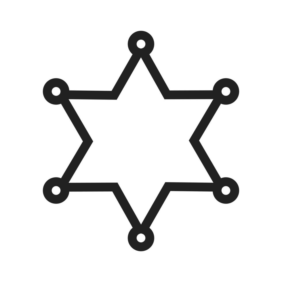 Sherrif Badge Icon vector