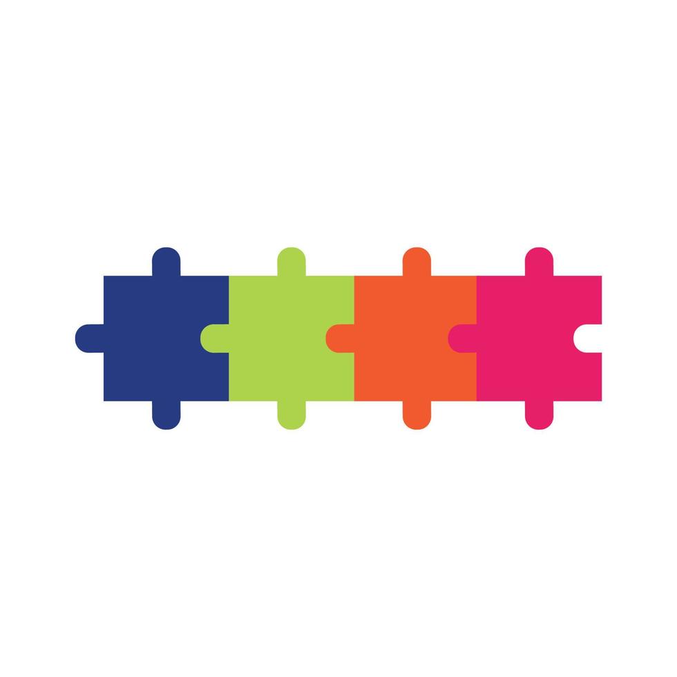 Puzzle vector icon illustration background