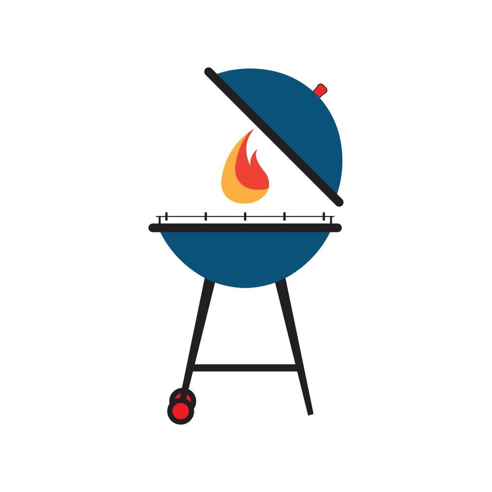 ilustración de vector de icono de barbacoa