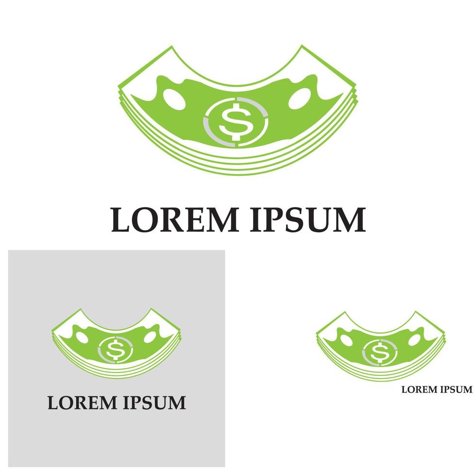 Dollar vector icon background template illustration