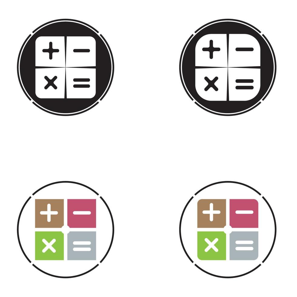 Calculator vector icon template background