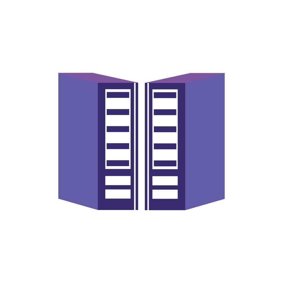 Binder simple. Office folder icon vector