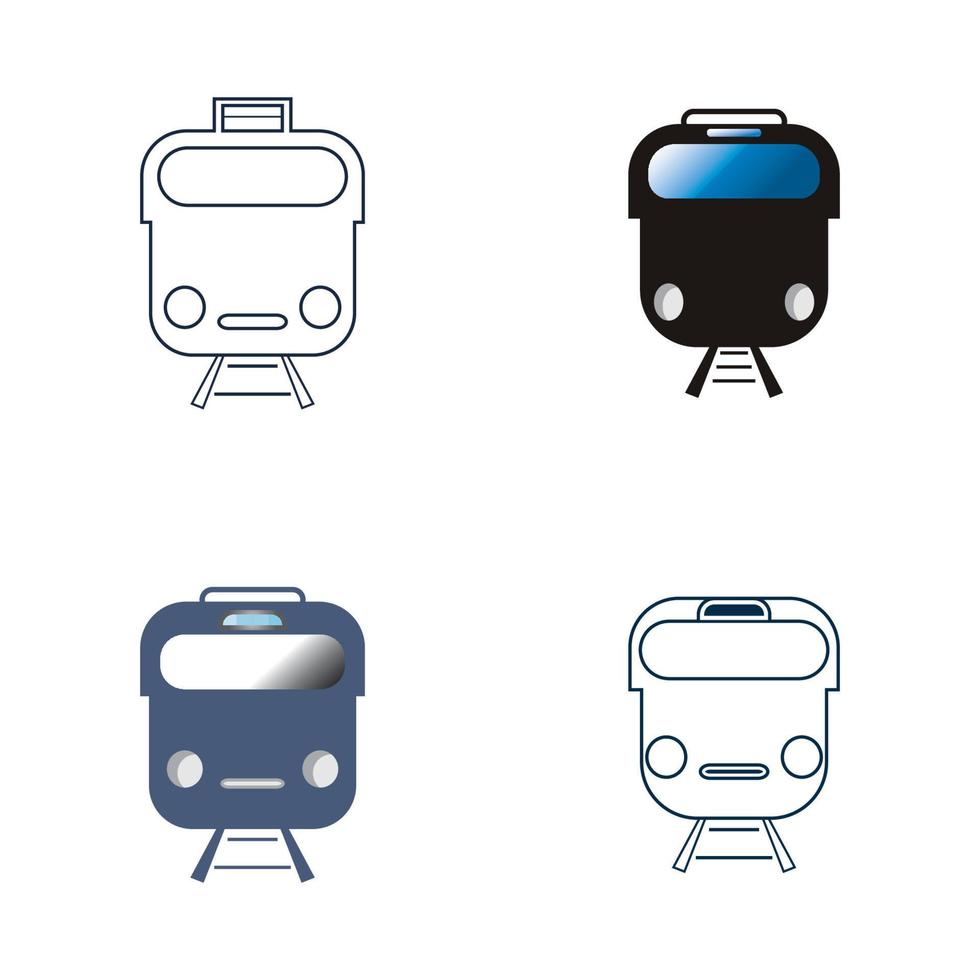 Train icon vector background