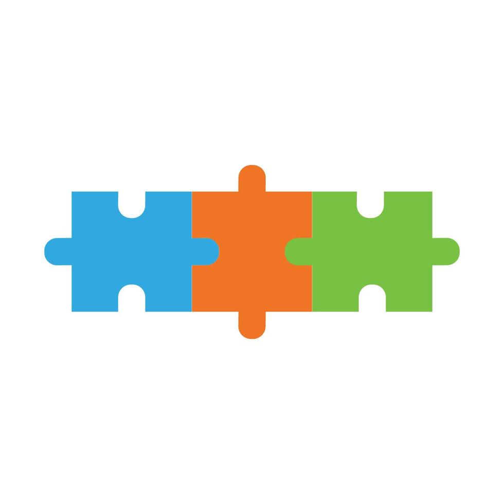 Puzzle vector icon illustration background