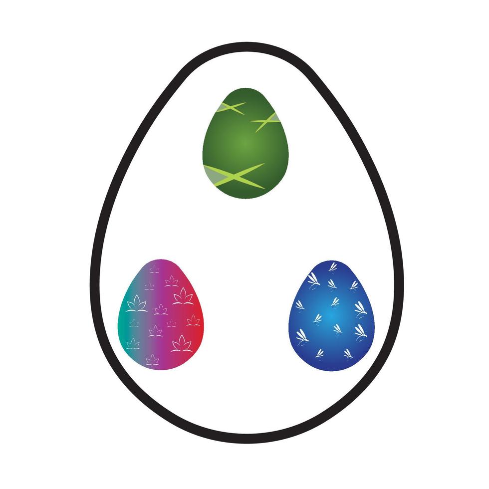 Easter vector icon tamplate background