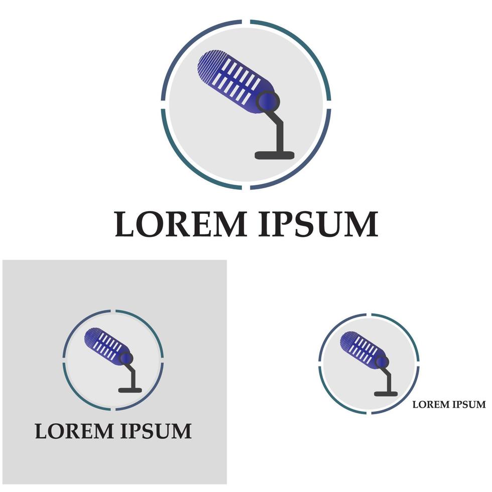 Microphone symbol design icon vector background