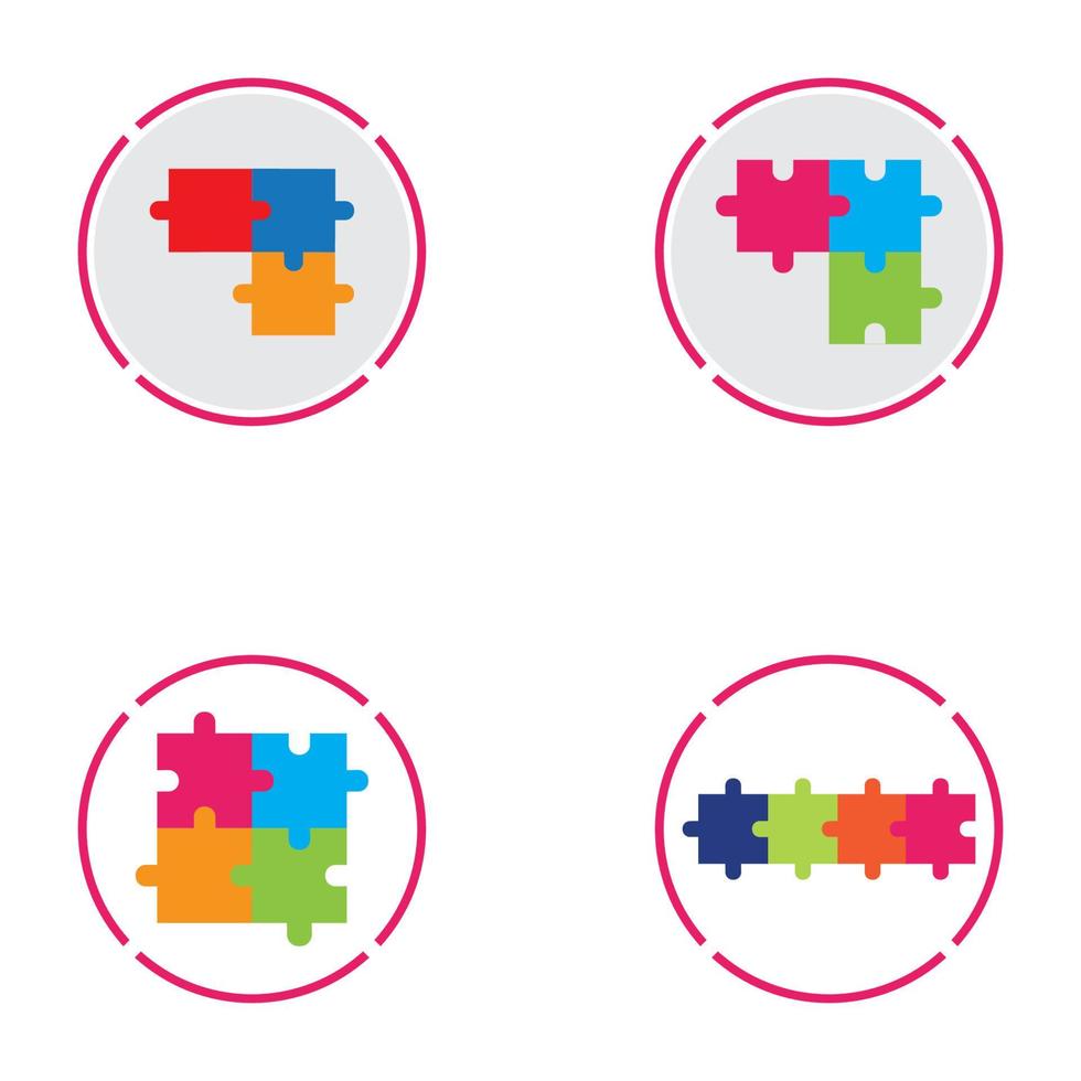 Puzzle vector icon illustration background