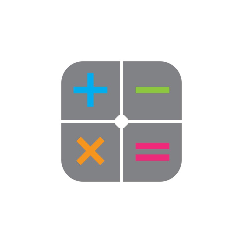 Calculator vector icon template background