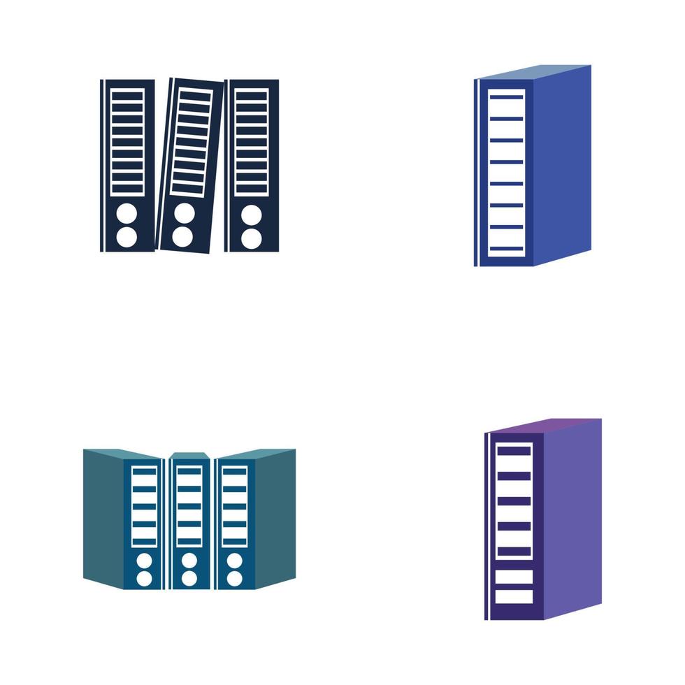 Binder simple. Office folder icon vector