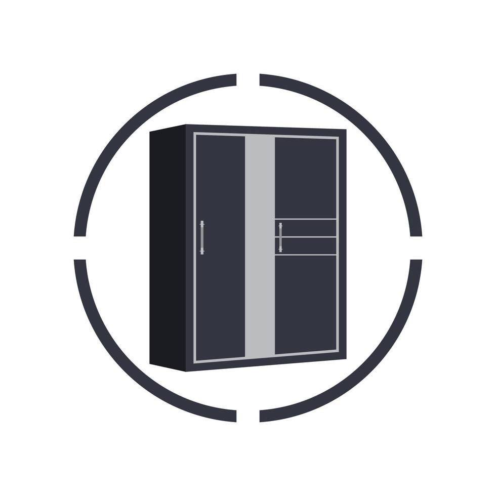 Wardrobe vector icon background logo template