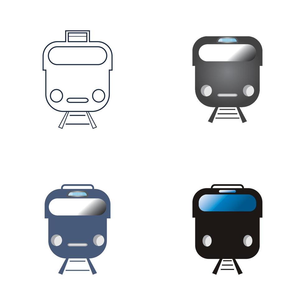 Train icon vector background