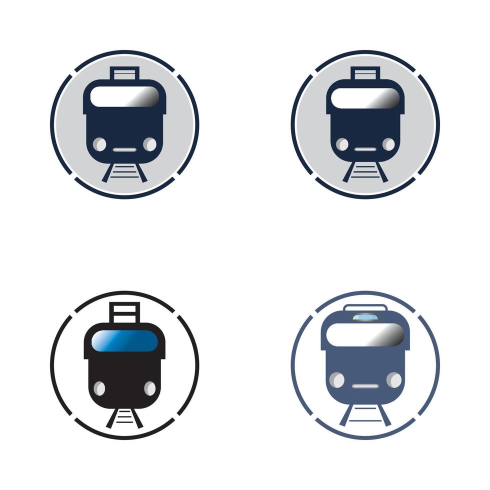Train icon vector background