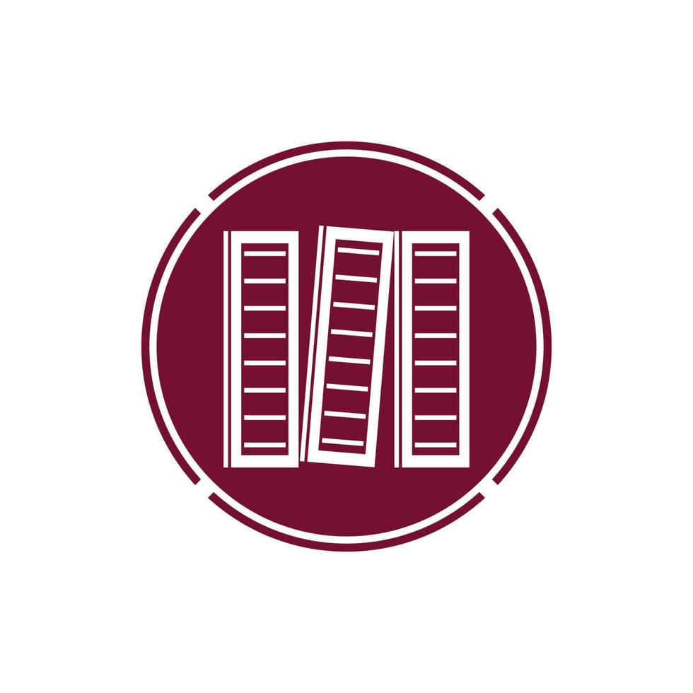 Binder simple. Office folder icon vector