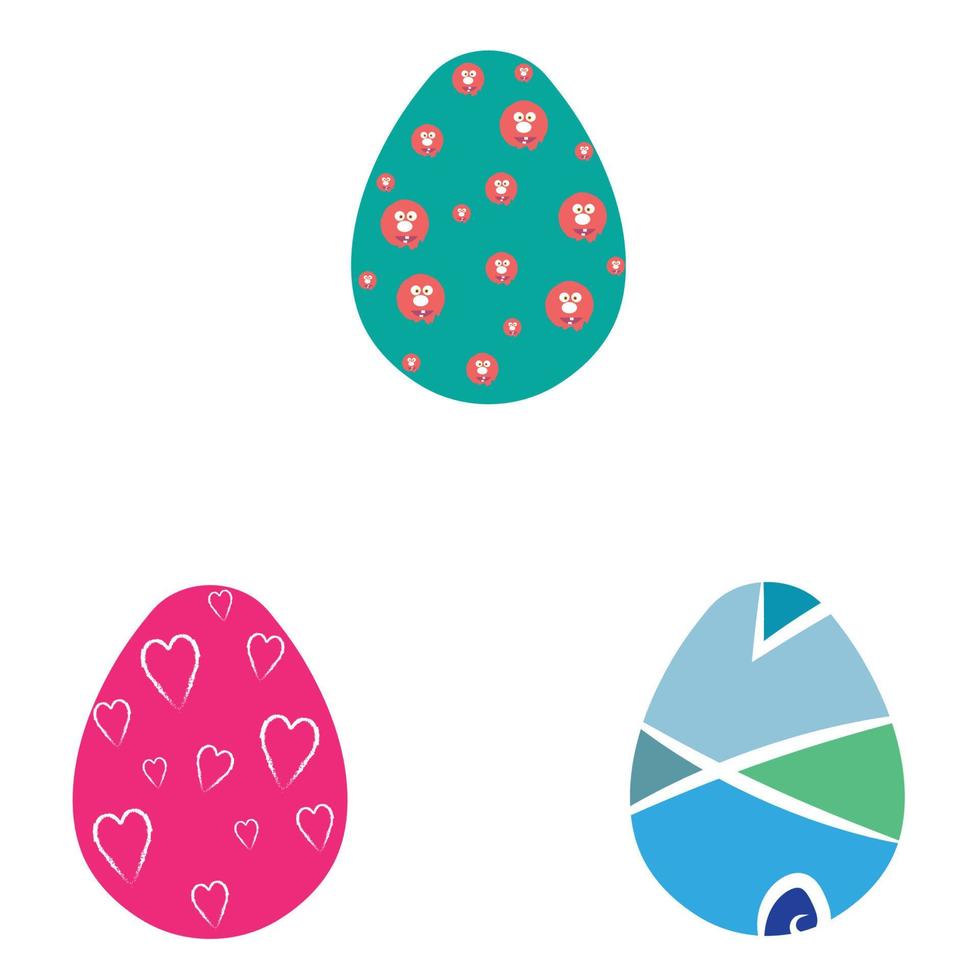 Easter vector icon tamplate background