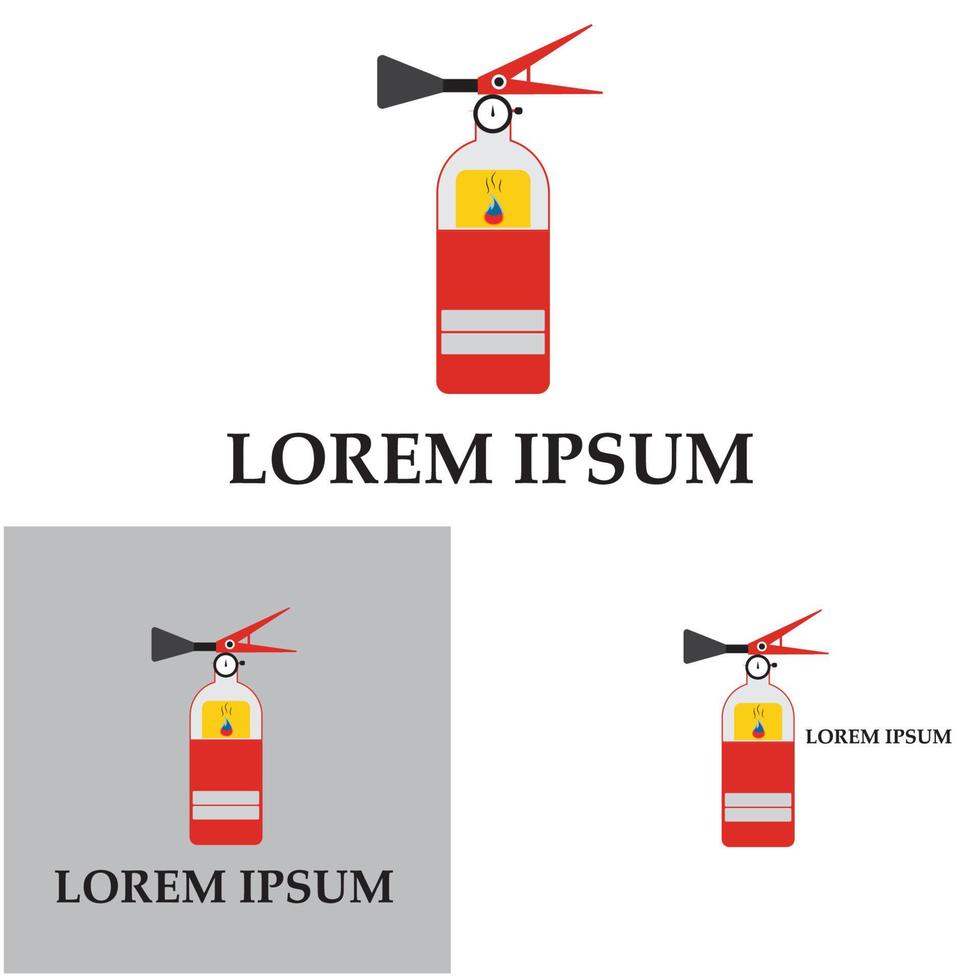 icono de extintor de incendios, equipo de protección, señal de emergencia, símbolo de seguridad vector