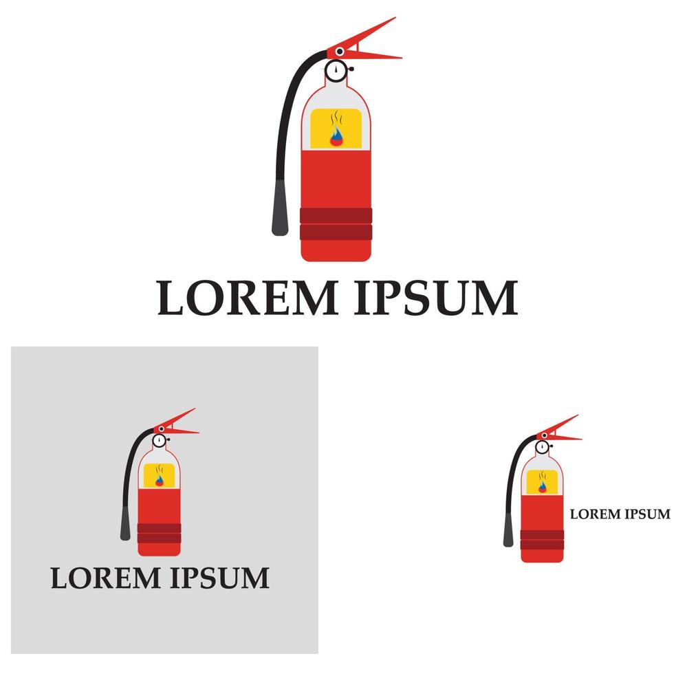 icono de extintor de incendios, equipo de protección, señal de emergencia, símbolo de seguridad vector