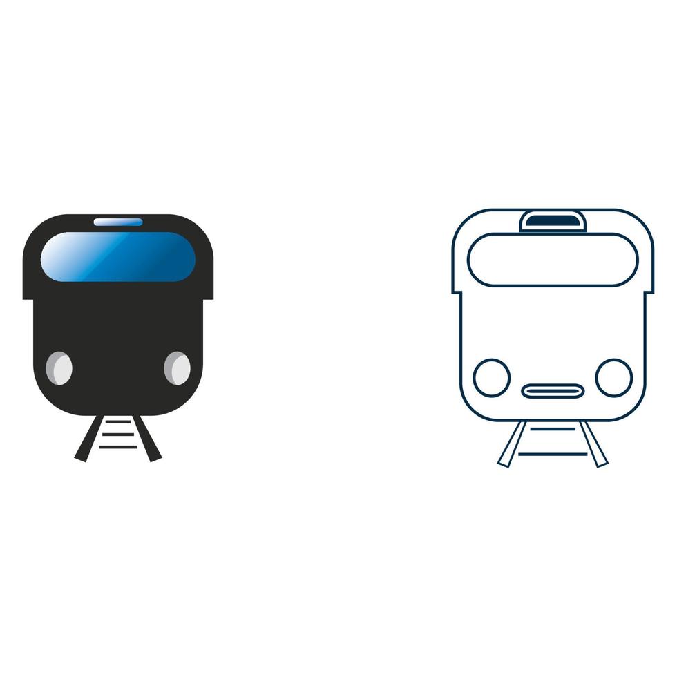 Train icon vector background