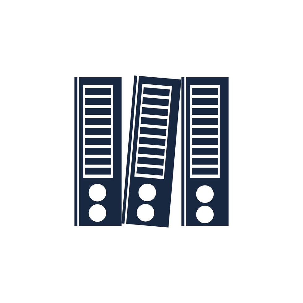 Binder simple. Office folder icon vector