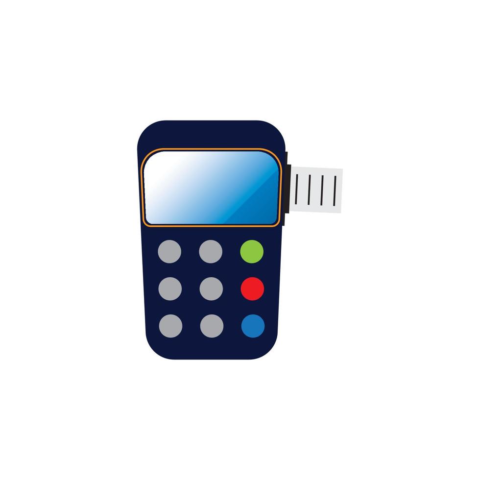 Credit card machine. ATM for money. Payment terminal illustration vector
