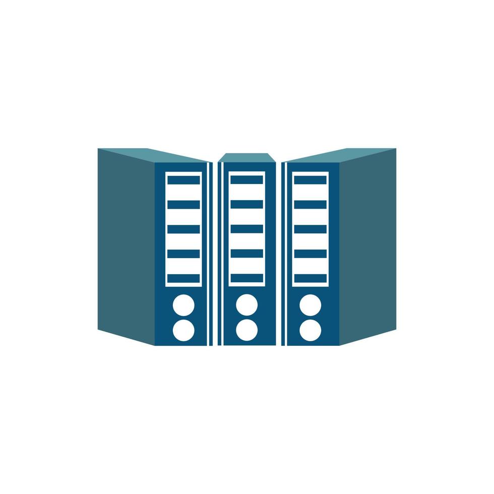 Binder simple. Office folder icon vector