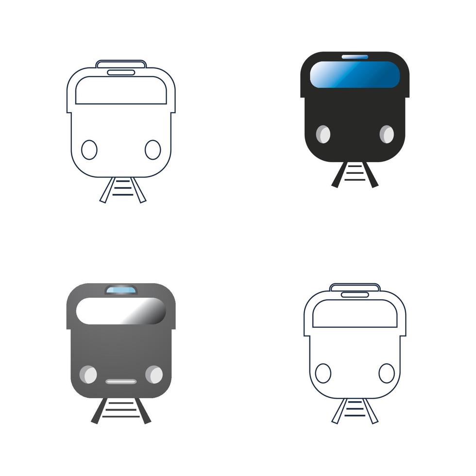 Train icon vector background