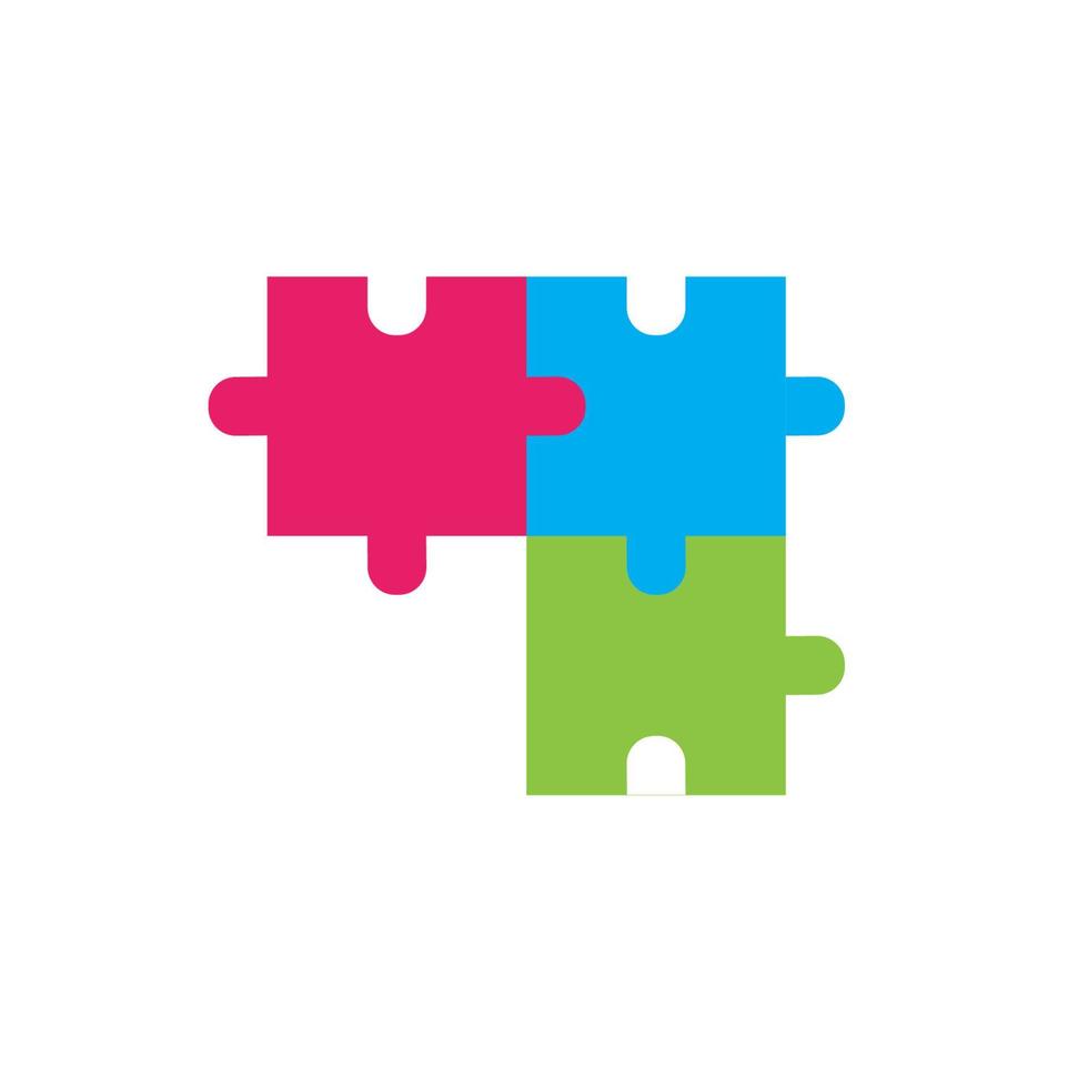 Puzzle vector icon illustration background