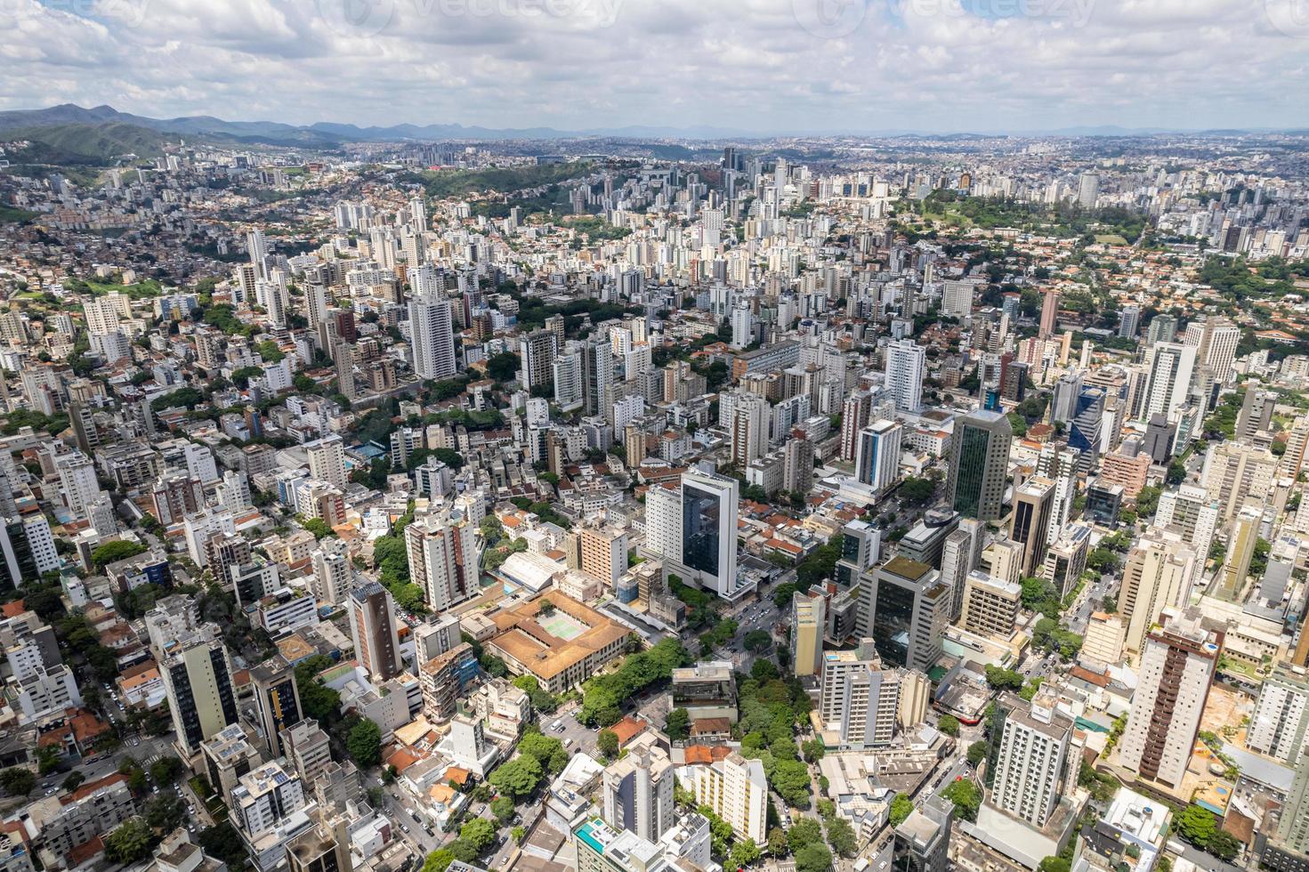 Aerial view of the city of Belo Horizonte, in Minas Gerais, Brazil. photo