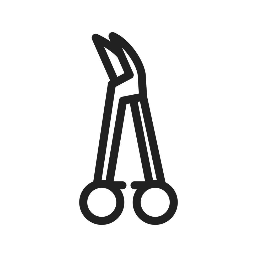 Hemostat Line Icon vector