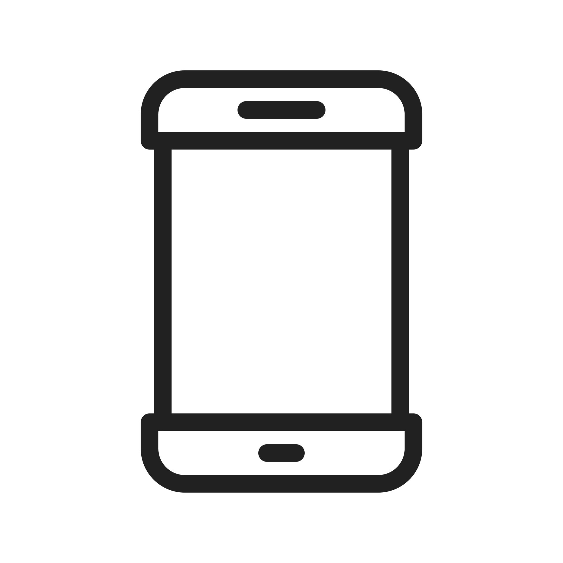 Cell Phone Line Icon 7568813 Vector Art at Vecteezy