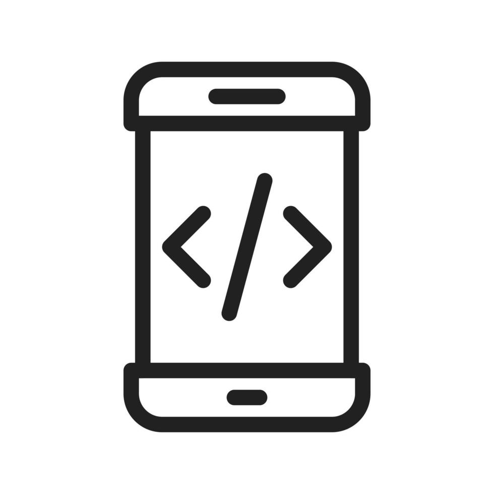 Code Line Icon vector