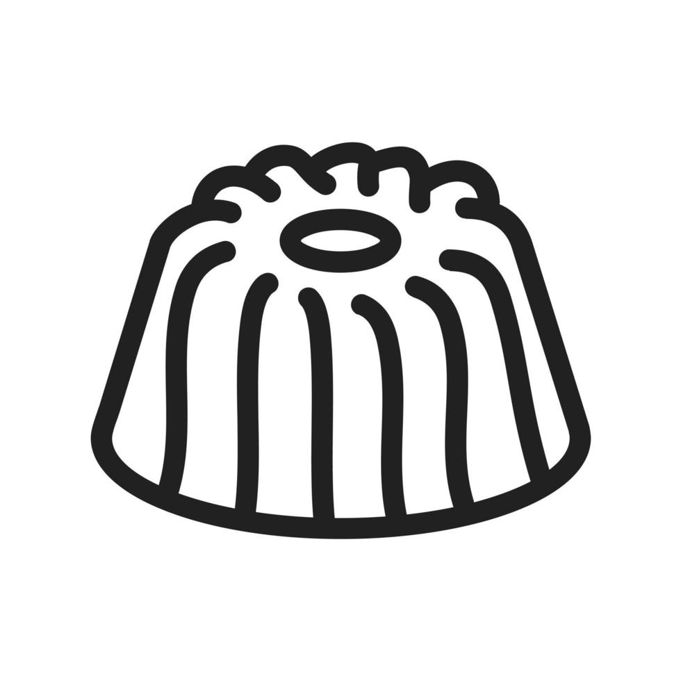Gugelhupf Line Icon vector