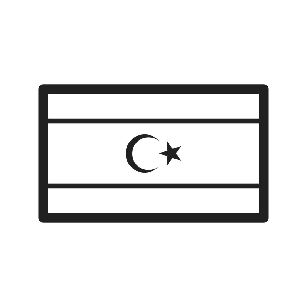 Libya Line Icon vector