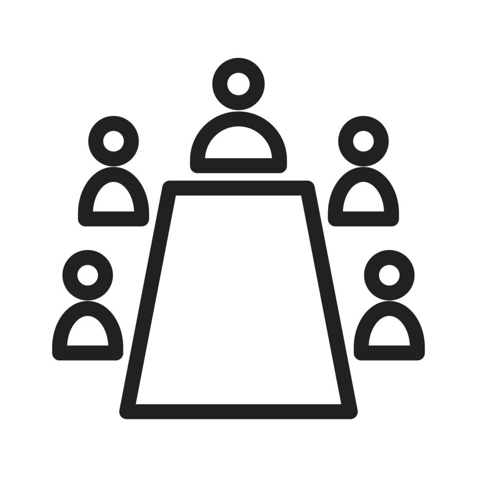 Conference Line Icon vector