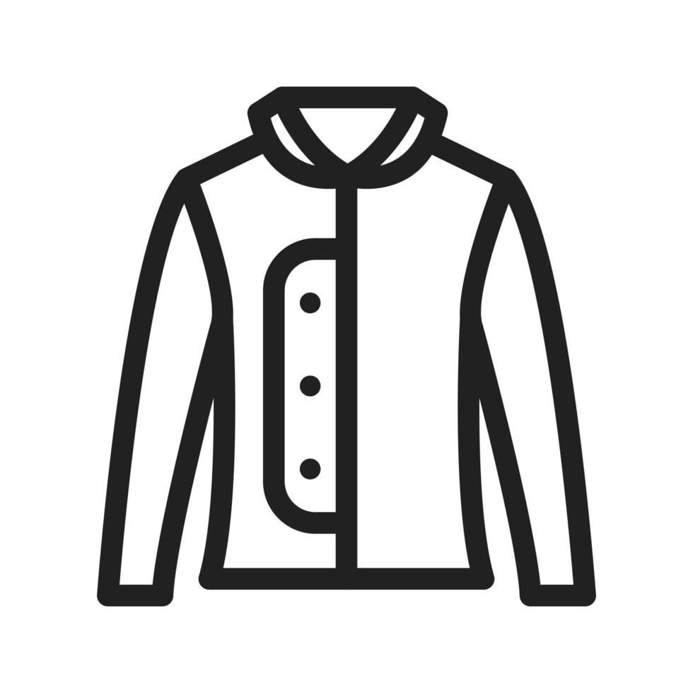 Warm Jacket Line Icon vector