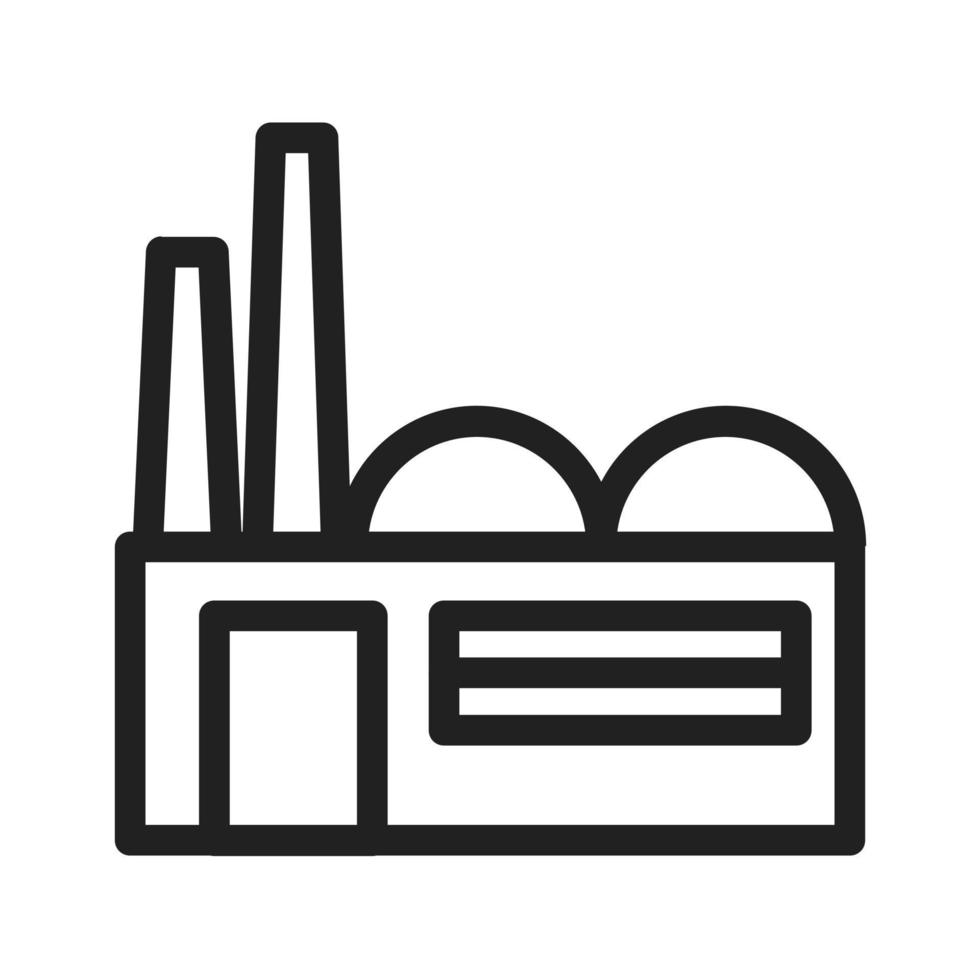 Factory Line Icon vector