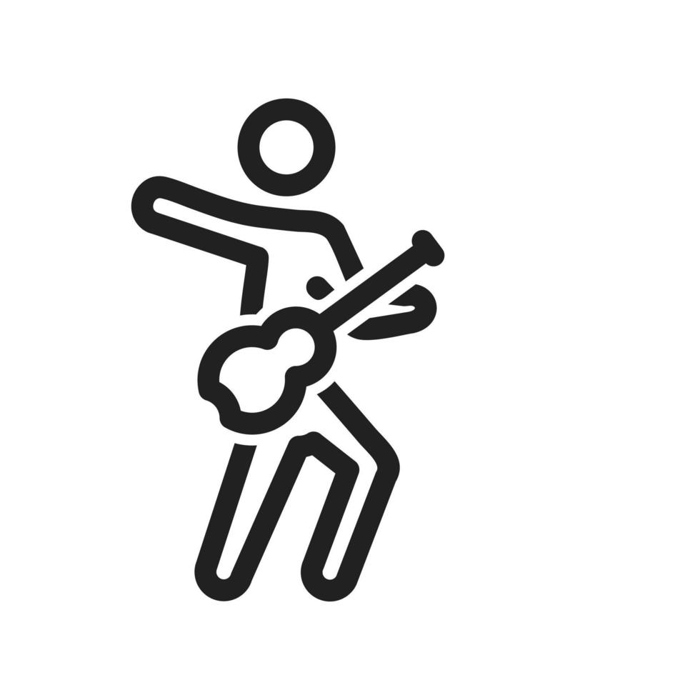 Guitar Player Icon vector
