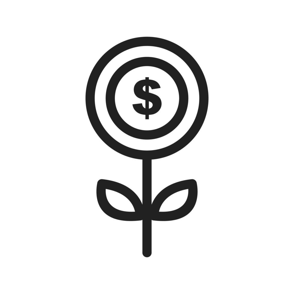 Coin Line Icon vector