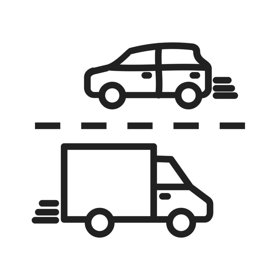 Rush Hour Line Icon vector