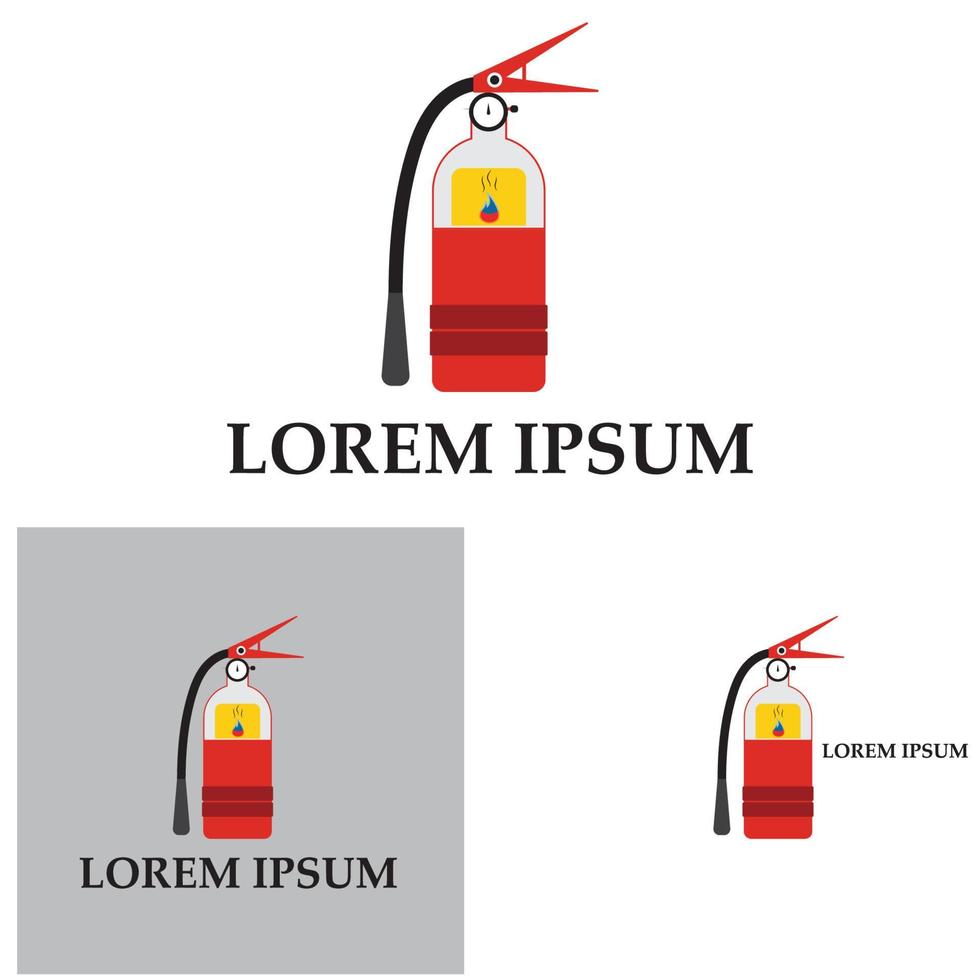 icono de extintor de incendios, equipo de protección, señal de emergencia, símbolo de seguridad vector