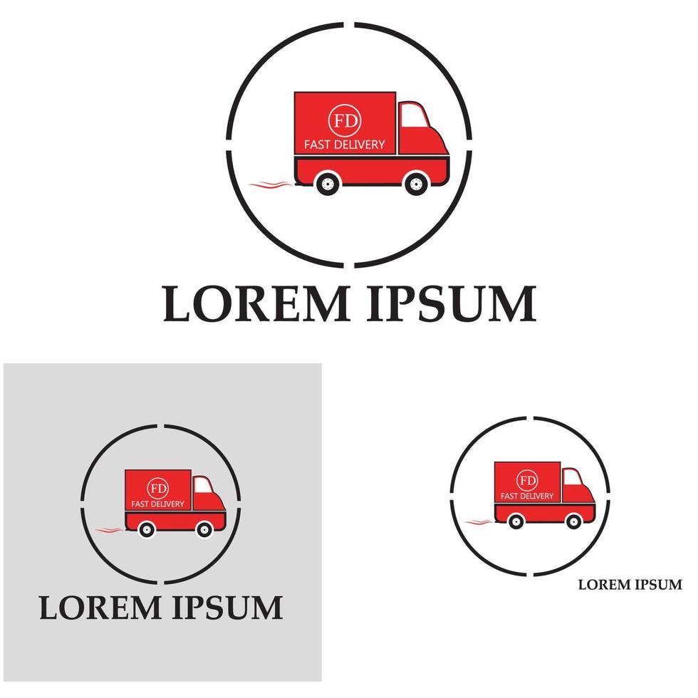 Fast delivery truck icon vector illustration
